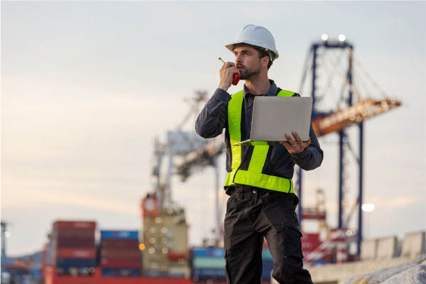 man speaking on radio